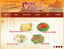 Tablet Screenshot of chinachefclarksville.com